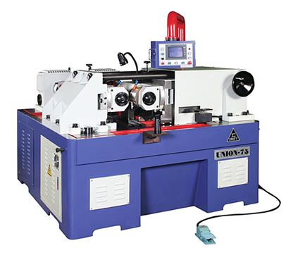 Threads produced by thread rolling machine provide fine surface, high production rate, greater accuracy.